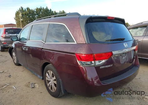 2014 Honda Odyssey Ex-L from USA, damaged, VIN 5FNRL5H6XEB052233